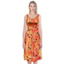 Carved Pumpkin Faces Midi Sleeveless Dress View1