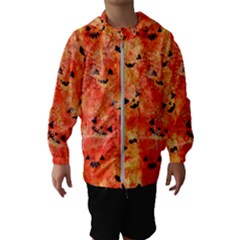 Carved Pumpkin Faces Kids  Hooded Windbreaker