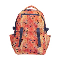 Carved Pumpkin Faces Carry-on Double Buckle Travel Backpack