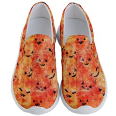 Carved Pumpkin Faces Men s Lightweight Slip Ons by kyorashop23