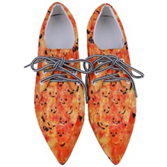 Carved Pumpkin Faces Pointed Oxford Shoes by kyorashop23