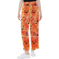 Carved Pumpkin Faces Women s Pants  by kyorashop23