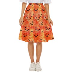 Carved Pumpkin Faces Classic Short Skirt