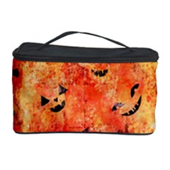 Carved Pumpkin Faces Cosmetic Storage Case by kyorashop23