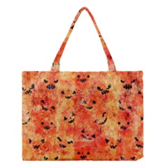 Carved Pumpkin Faces Medium Tote Bag by kyorashop23