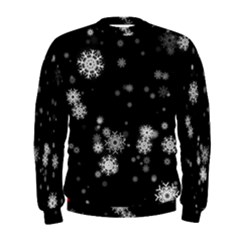 Christmas Snow Edge, Lights Men s Sweatshirt