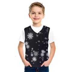 Christmas Snow Edge, Lights Kids  Basketball Tank Top by kyorashop23