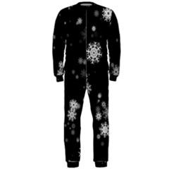 Christmas Snow Edge, Lights Onepiece Jumpsuit (men) by kyorashop23