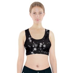 Christmas Snow Edge, Lights Sports Bra With Pocket by kyorashop23