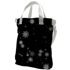 Christmas Snow Edge, Lights Canvas Messenger Bag by kyorashop23