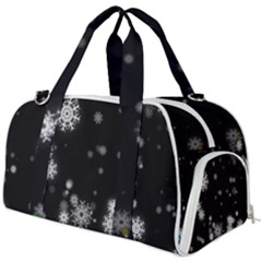 Christmas Snow Edge, Lights Burner Gym Duffle Bag by kyorashop23