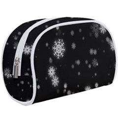 Christmas Snow Edge, Lights Make Up Case (large) by kyorashop23