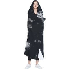 Christmas Snow Edge, Lights Wearable Blanket by kyorashop23