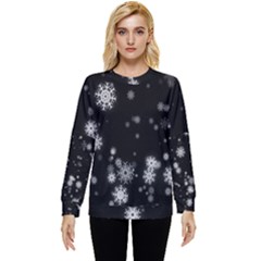 Christmas Snow Edge, Lights Hidden Pocket Sweatshirt