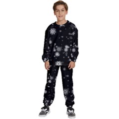 Christmas Snow Edge, Lights Kids  Sweatshirt Set