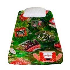 Christmas Ugly Sweater, Adoxali, Christmas, December, Santa Fitted Sheet (single Size) by kyorashop23