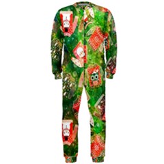 Christmas Ugly Sweater, Adoxali, Christmas, December, Santa Onepiece Jumpsuit (men)