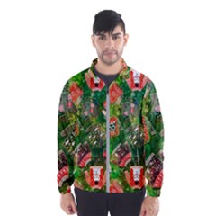 Christmas Ugly Sweater, Adoxali, Christmas, December, Santa Men s Windbreaker