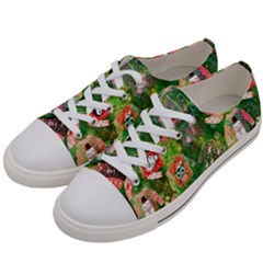 Christmas Ugly Sweater, Adoxali, Christmas, December, Santa Women s Low Top Canvas Sneakers by kyorashop23