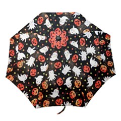 Cool Halloween Ghosts, Adoxali, Autumn Folding Umbrellas by kyorashop23