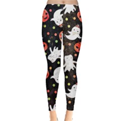 Cool Halloween Ghosts, Adoxali, Autumn Everyday Leggings  by kyorashop23