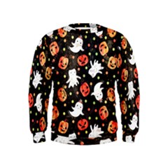 Cool Halloween Ghosts, Adoxali, Autumn Kids  Sweatshirt