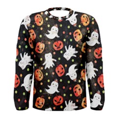 Cool Halloween Ghosts, Adoxali, Autumn Men s Long Sleeve T-shirt