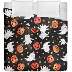 Cool Halloween Ghosts, Adoxali, Autumn Duvet Cover Double Side (king Size) by kyorashop23