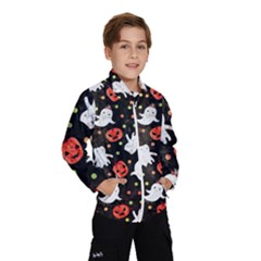 Cool Halloween Ghosts, Adoxali, Autumn Kids  Windbreaker