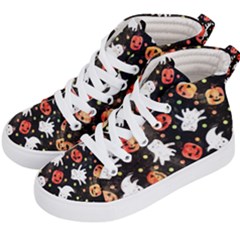 Cool Halloween Ghosts, Adoxali, Autumn Kids  Hi-top Skate Sneakers by kyorashop23