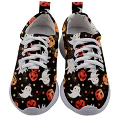 Cool Halloween Ghosts, Adoxali, Autumn Kids Athletic Shoes by kyorashop23