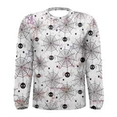 Creepy Spider Design, Adoxali, Halloween Men s Long Sleeve T-shirt