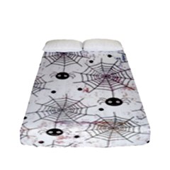 Creepy Spider Design, Adoxali, Halloween Fitted Sheet (full/ Double Size) by kyorashop23