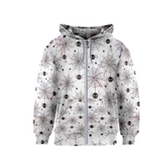 Creepy Spider Design, Adoxali, Halloween Kids  Zipper Hoodie