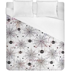 Creepy Spider Design, Adoxali, Halloween Duvet Cover (california King Size) by kyorashop23