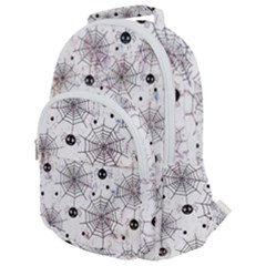 Creepy Spider Design, Adoxali, Halloween Rounded Multi Pocket Backpack by kyorashop23