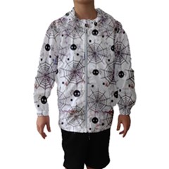 Creepy Spider Design, Adoxali, Halloween Kids  Hooded Windbreaker