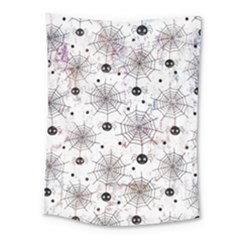 Creepy Spider Design, Adoxali, Halloween Medium Tapestry