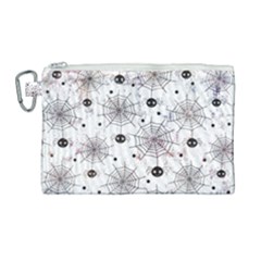 Creepy Spider Design, Adoxali, Halloween Canvas Cosmetic Bag (large) by kyorashop23