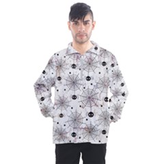 Creepy Spider Design, Adoxali, Halloween Men s Half Zip Pullover