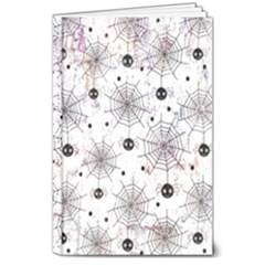 Creepy Spider Design, Adoxali, Halloween 8  X 10  Hardcover Notebook