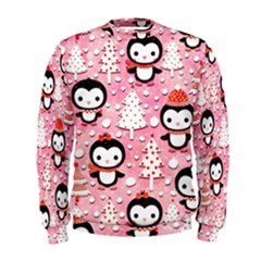 Cute Penguin Pattern, Adoxali, Christmas, December Men s Sweatshirt