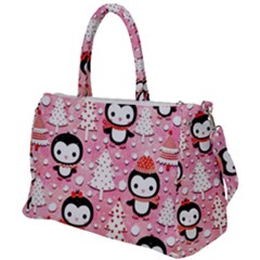 Cute Penguin Pattern, Adoxali, Christmas, December Duffel Travel Bag by kyorashop23