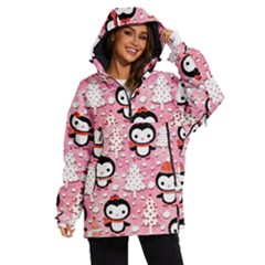 Cute Penguin Pattern, Adoxali, Christmas, December Women s Ski And Snowboard Waterproof Breathable Jacket