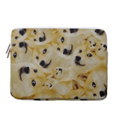 Doge , Memes 14  Vertical Laptop Sleeve Case With Pocket