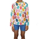 Easter Eggs Pattern, Easter Kids  Long Sleeve Swimwear View1