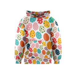 Easter Eggs Pattern, Easter Kids  Pullover Hoodie