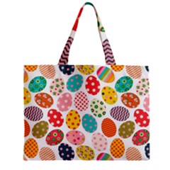 Easter Eggs Pattern, Easter Zipper Mini Tote Bag