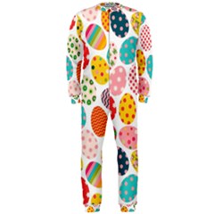 Easter Eggs Pattern, Easter Onepiece Jumpsuit (men)