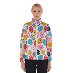 Easter Eggs Pattern, Easter Women s Bomber Jacket